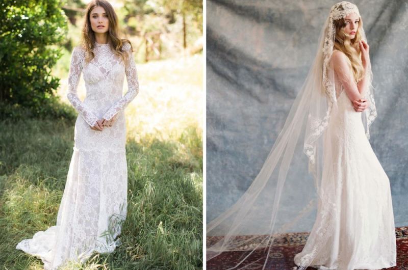 Hailey Bieber Wedding Dress Inspiration Get The Look claire petitbone dress and veil