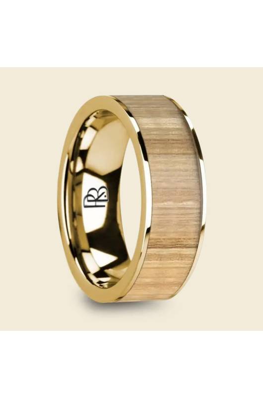 Major League Baseball Ring Bear Collaboration Ash Wood Gold Inlay Side