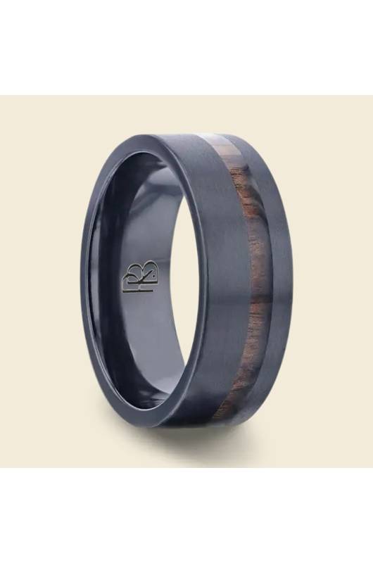 Major League Baseball Ring Bear Collaboration Flat Tungsten Side