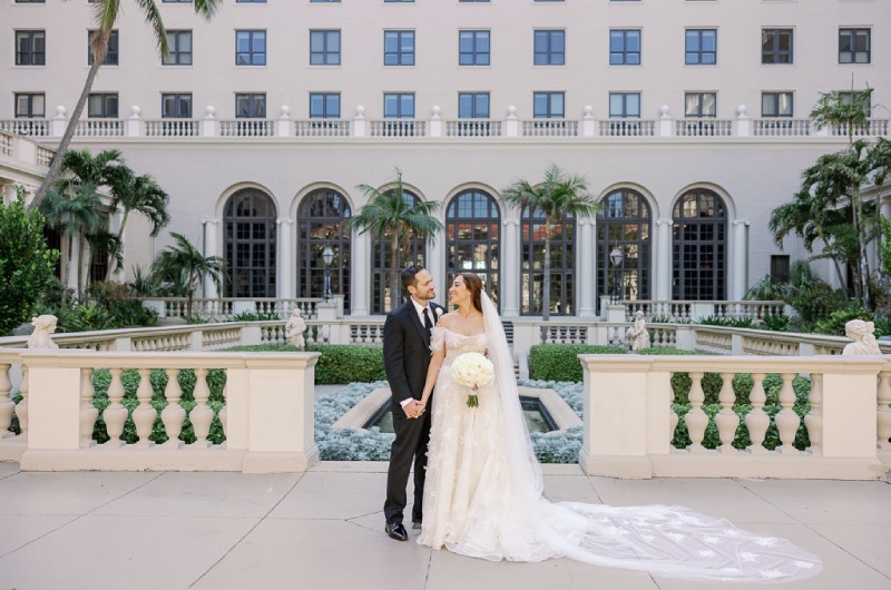 Megan Corey And Corey Turner palm beach hotel wedding
