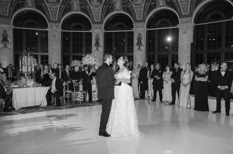 Megan Nager And Corey Turner bride and groom dancing