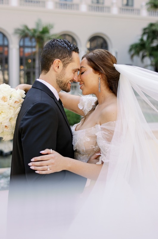 Megan Nager And Corey Turner bride and groom kissing