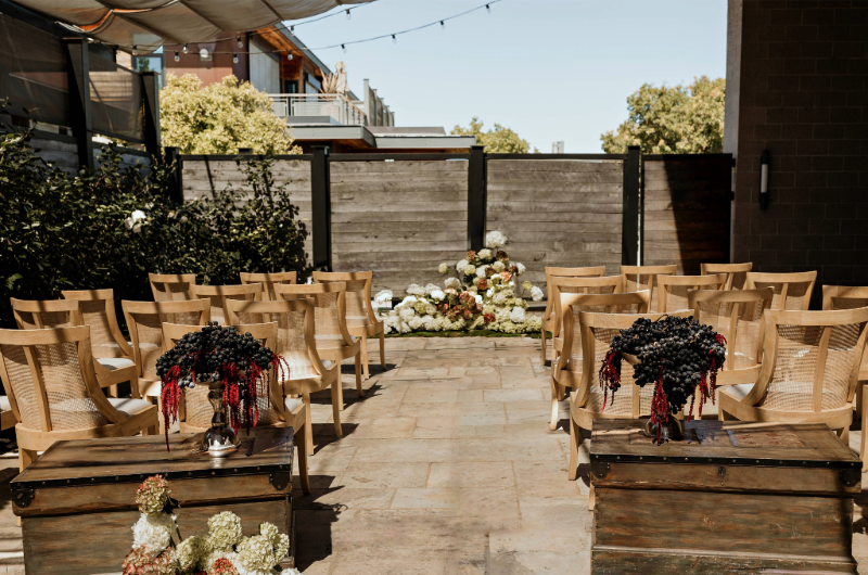 bardessono styled shoot altar
