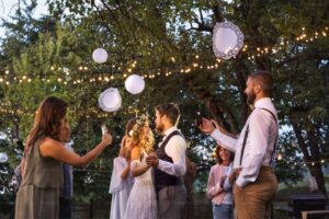 How To Transform Your Backyard Into A Stunning Venue Tips couple dancing