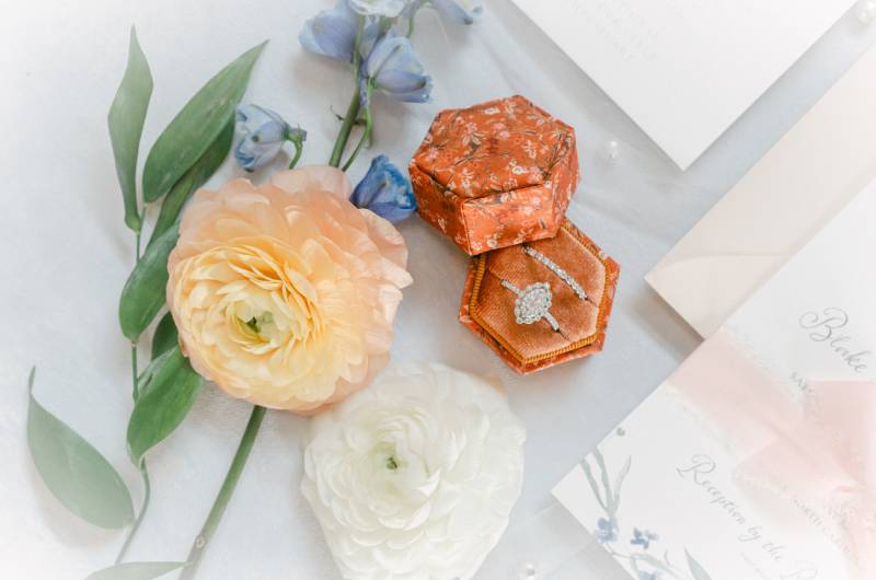 Southern Florals at the White Dove Barn Nashville Tennessee Ring