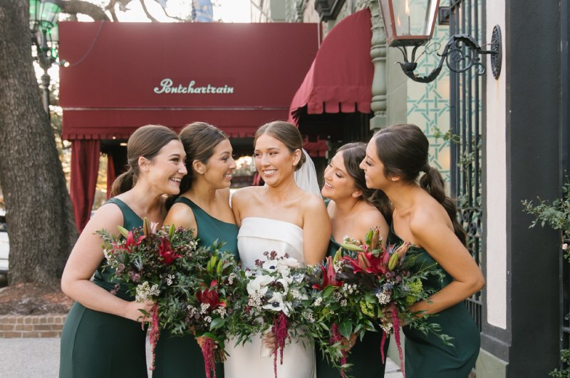 Southern Glamour And Hospitality At The Parlor New Orleans Louisiana bridal party