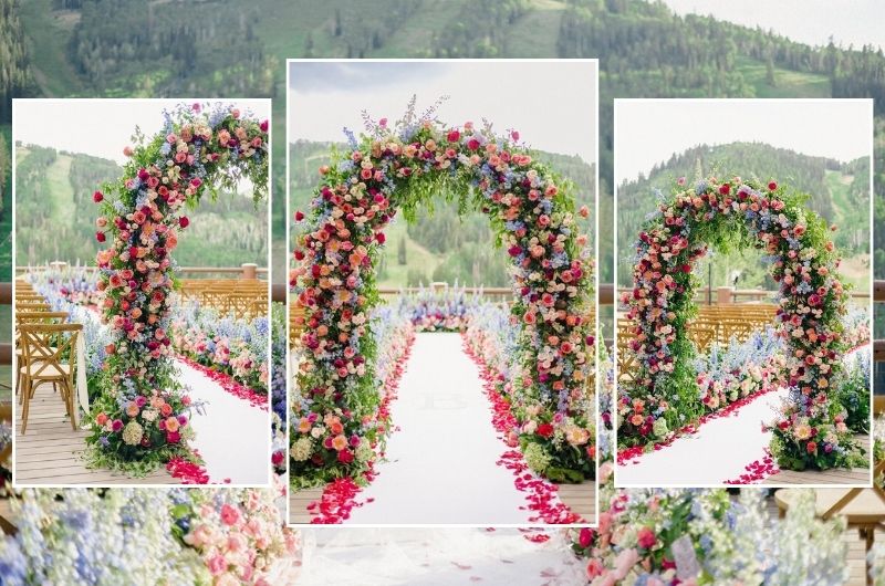 Styled Shoots by Southern Bride at Chateau Elan ceremony arch design house