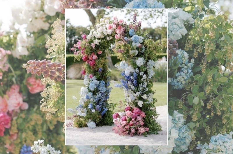 Styled Shoots by Southern Bride at Chateau Elan ceremony arch design house