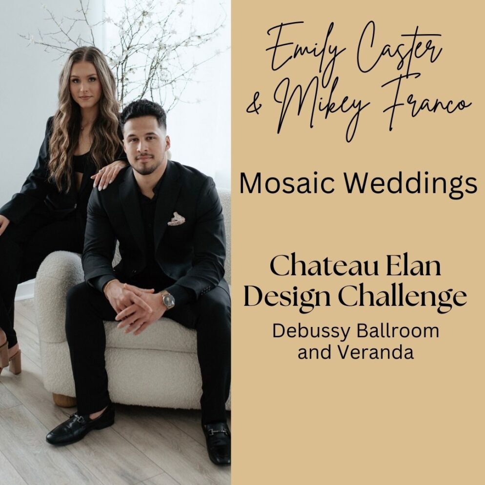 Styled Shoots by Southern Bride at Chateau Elan meet the designers mosaic weddings