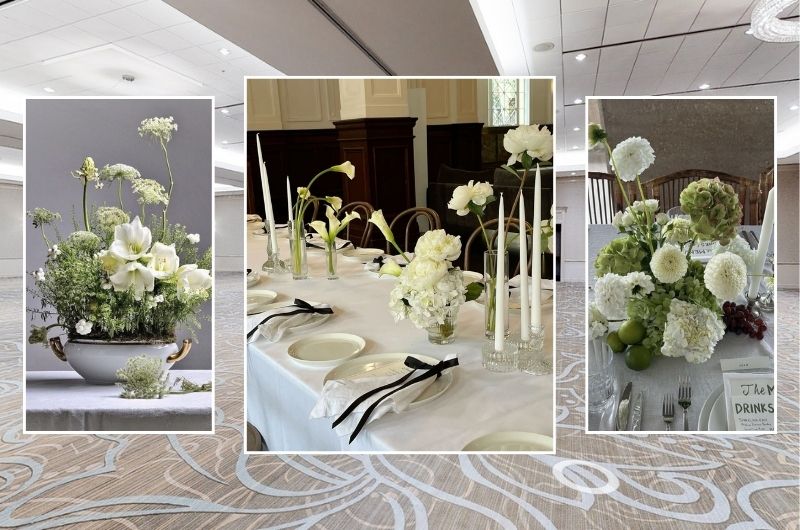 Styled Shoots by Southern Bride at Chateau Elan table scape mosaic