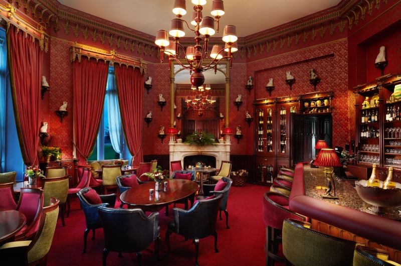 Fairytale Weddings Say I Do to Old World Charm at the Dromoland Castle Co Clare Ireland castle bar