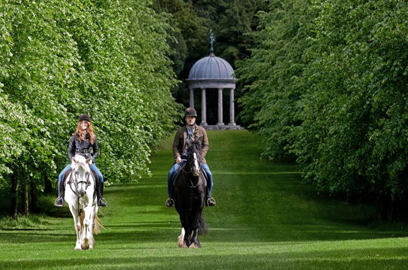 Fairytale Weddings Say I Do to Old World Charm at the Dromoland Castle Co Clare Ireland castle horse back riding