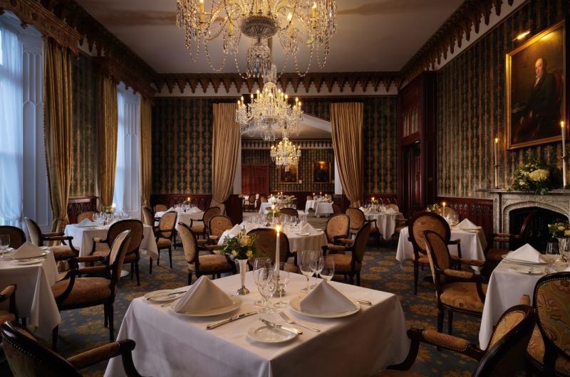 Fairytale Weddings Say I Do to Old World Charm at the Dromoland Castle Co Clare Ireland restaurant