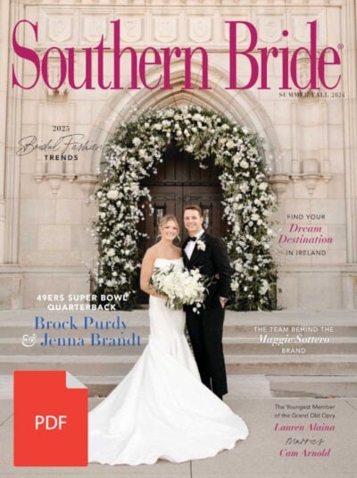 Southern Bride Magazine Jenna Brandt and Brock Purdy Summer cover PDF