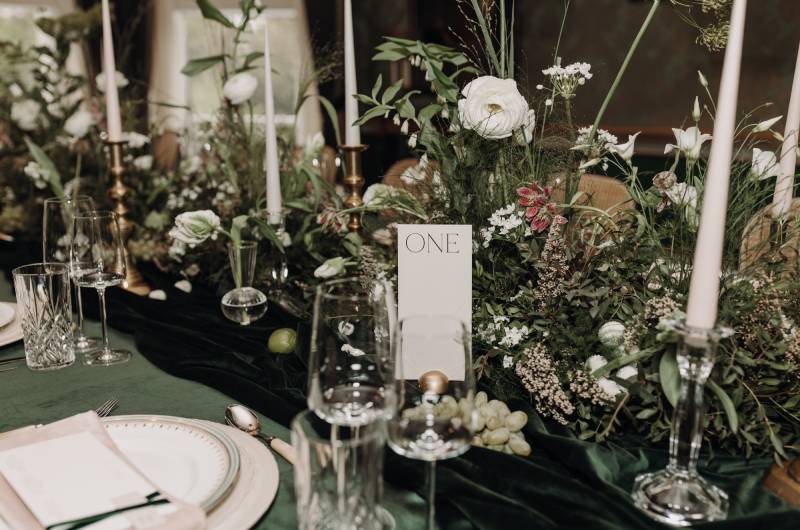 styled shoot shelbourne table placement