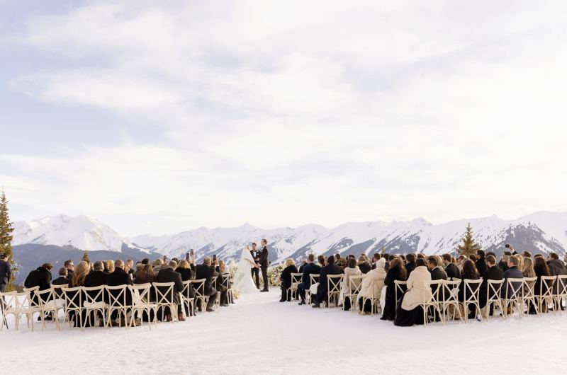 Star Dimond Luxury Wedding In The Rocky Mountains wedding ceremony