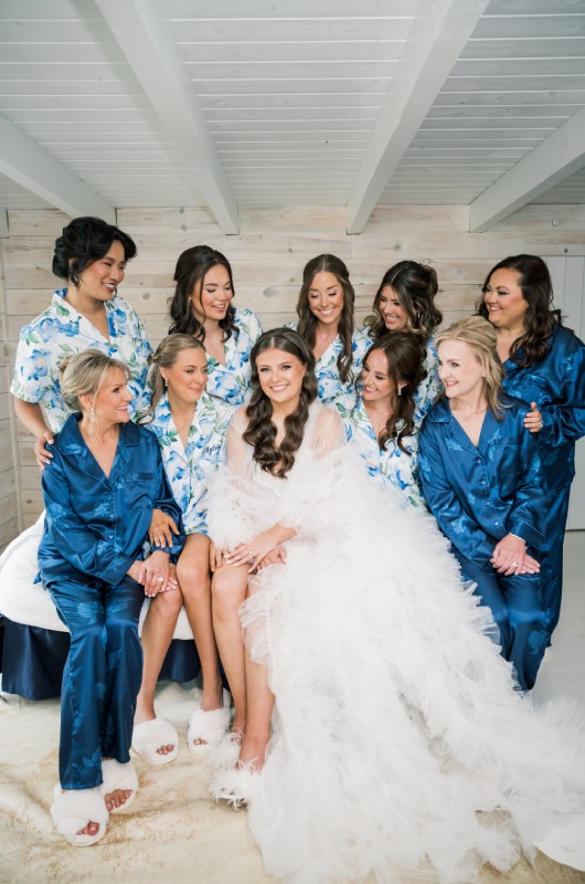 Jamie land and blake woodward real wedding bridesmaids getting ready Jamie land and blake woodward real wedding bridesmaids getting ready