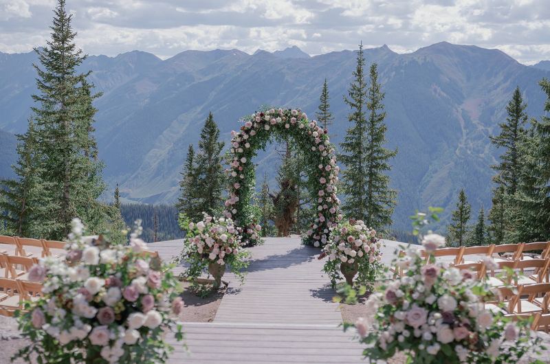Little Nell aspen colorado Wedding Arch