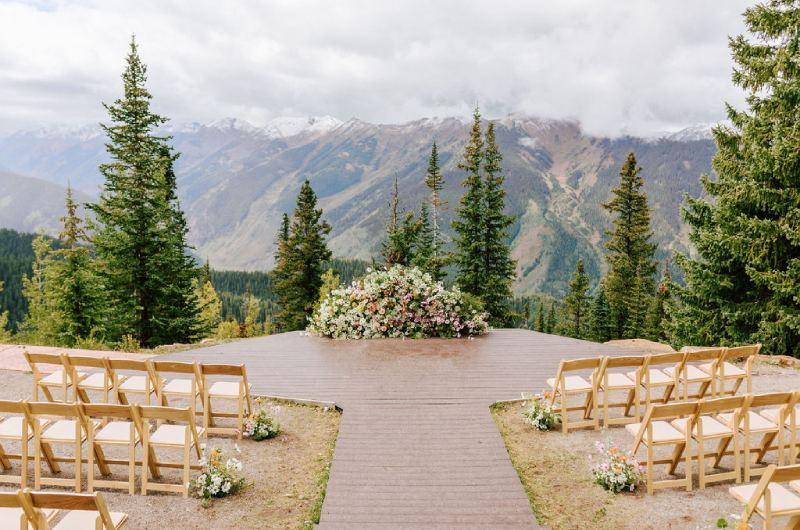 Little Nell aspen colorado Wedding Deck