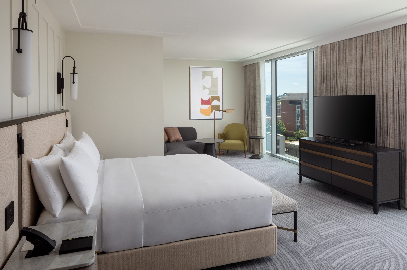 the conrad nasvhille luxury in downtown music city king bedroom