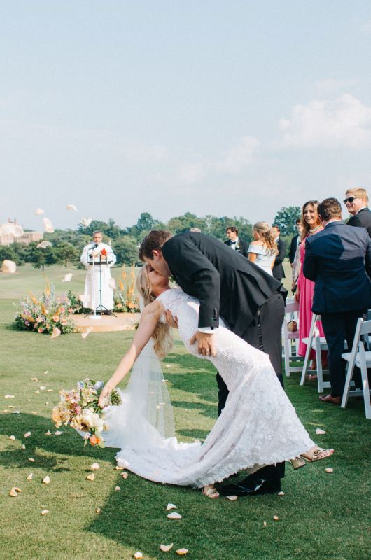 Hannah Burton Victor Shaheen ceremony kiss