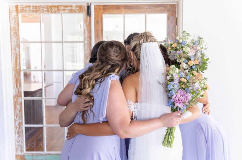 brooklyn brown and filipe pollard wedding bridesmaids