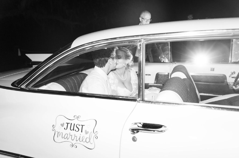 brooklyn brown and filipe pollard wedding getaway car