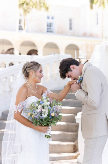 brooklyn brown and filipe pollard wedding hand kiss
