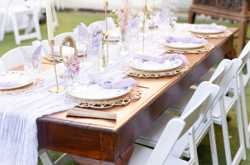 brooklyn brown and filipe pollard wedding reception table