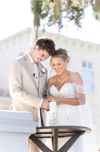 brooklyn brown and filipe pollard wedding unity candle