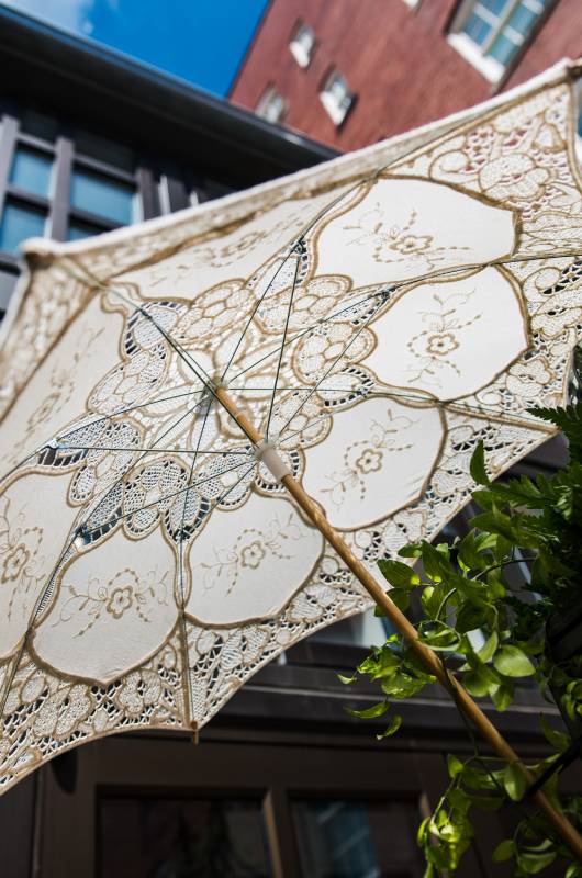 George Washington Hotel hanging parasol