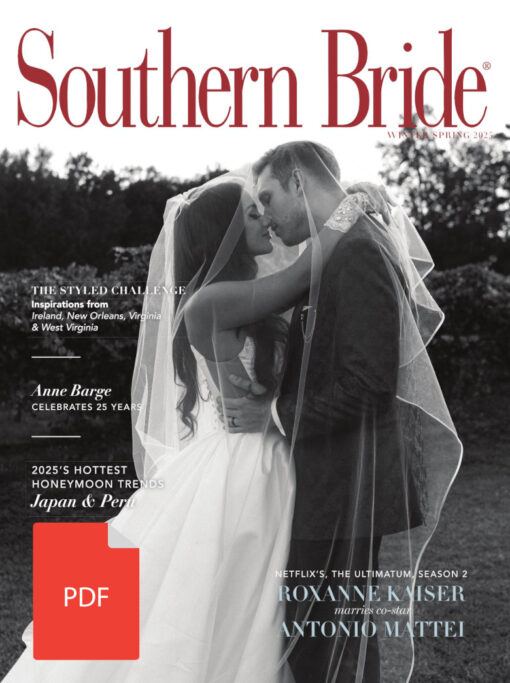 Southern Bride Magazine Roxanne Kaiser Antonio Mattei Winter cover PDF 2025