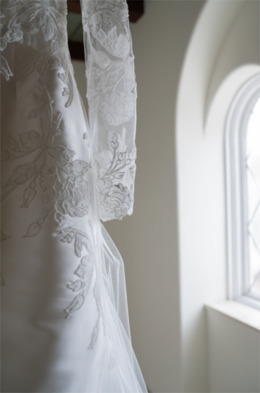 Julia Van de Bogart and John Rand Dorney real wedding bride's dress