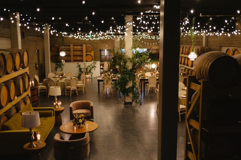 Cask Room & Rose Vineyard Best Design Award Reception Area