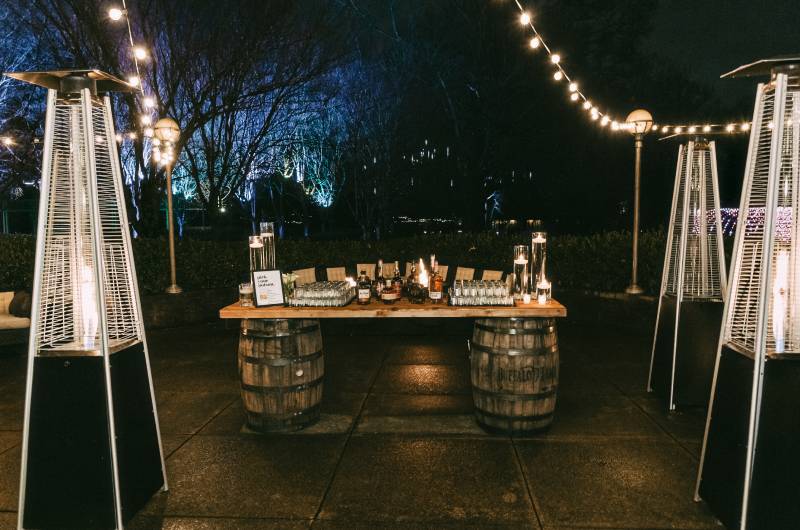 Maggie Russell and Paul LaHue couple bourbon bar