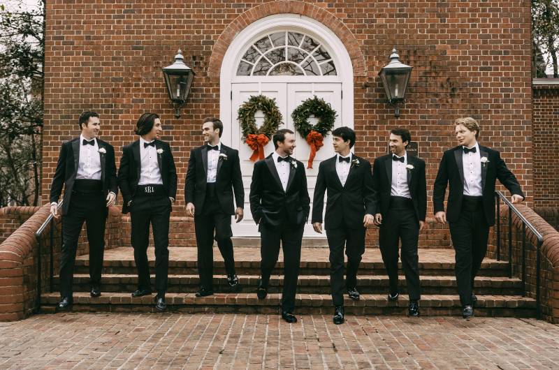 Maggie Russell and Paul LaHue groomsmen