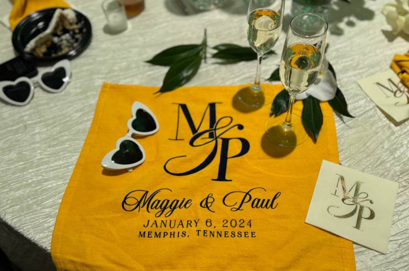Maggie Russell and Paul LaHue memphis towel