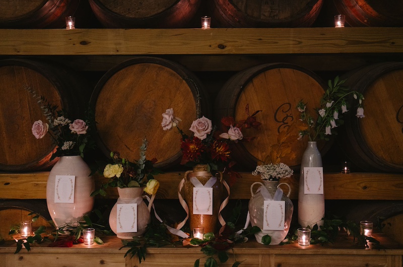 Cask Room & Rose Vineyard Best Design Award Reception Display
