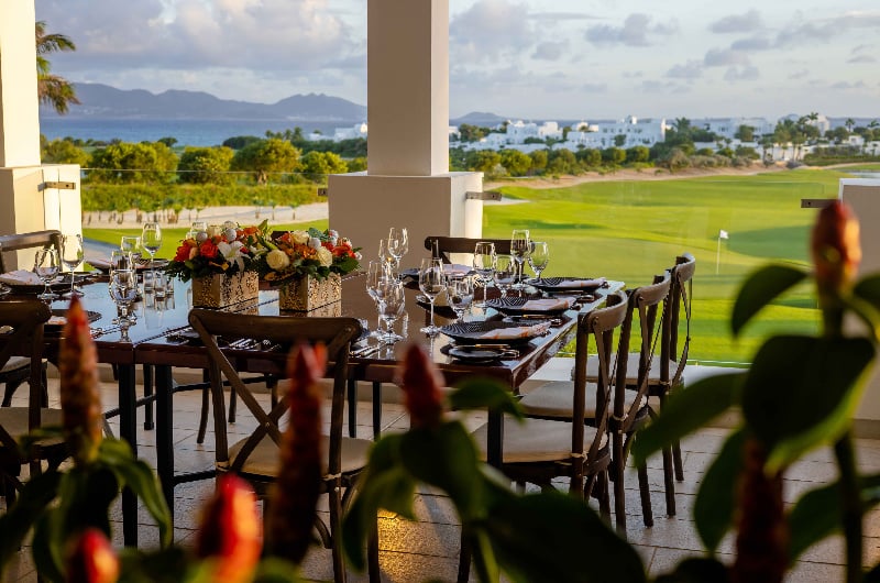 Carribbean Paradise Aurora Anguilla Resort and Golf Club D Richards dining room