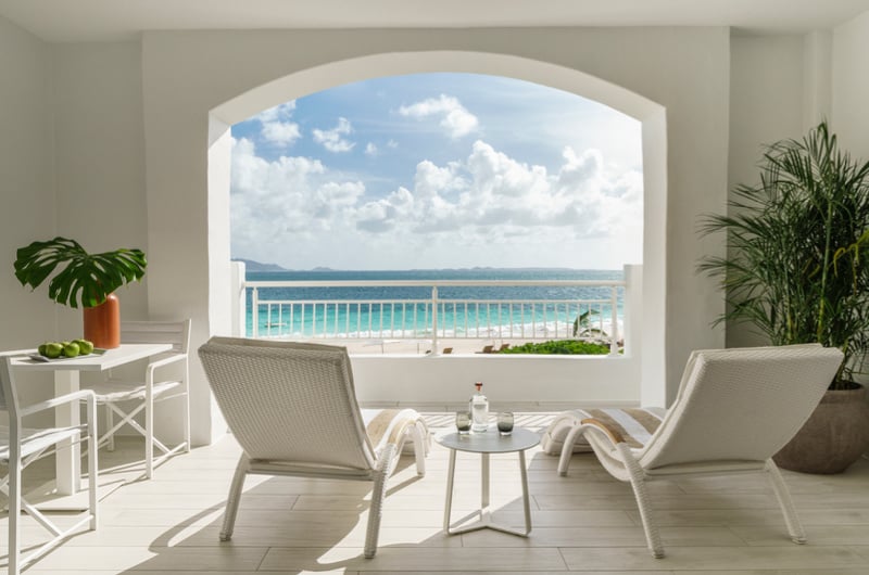 Carribbean Paradise Aurora Anguilla Resort and Golf Club beach suite beach view