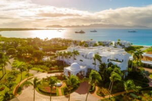 Carribbean Paradise Aurora Anguilla Resort and Golf Club front of property aerial view