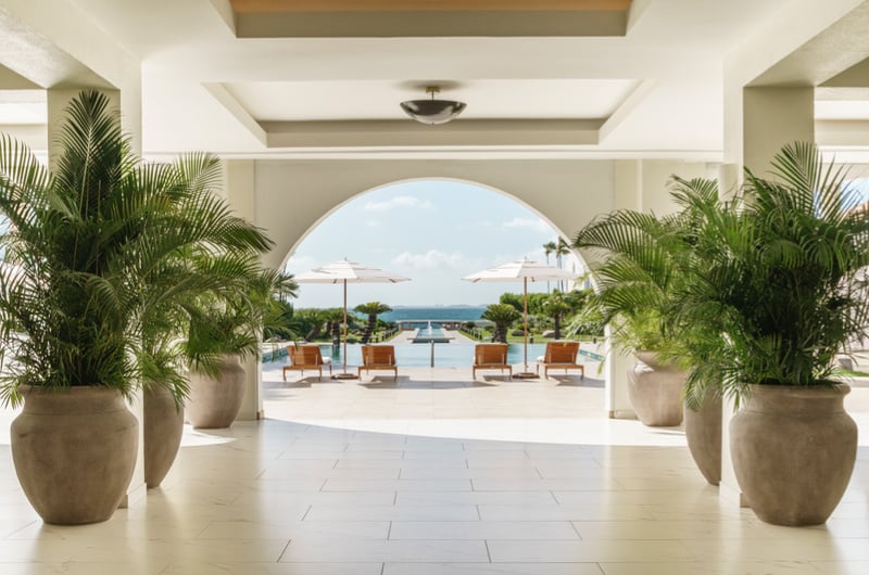 Carribbean Paradise Aurora Anguilla Resort and Golf Club rendezvous lobby