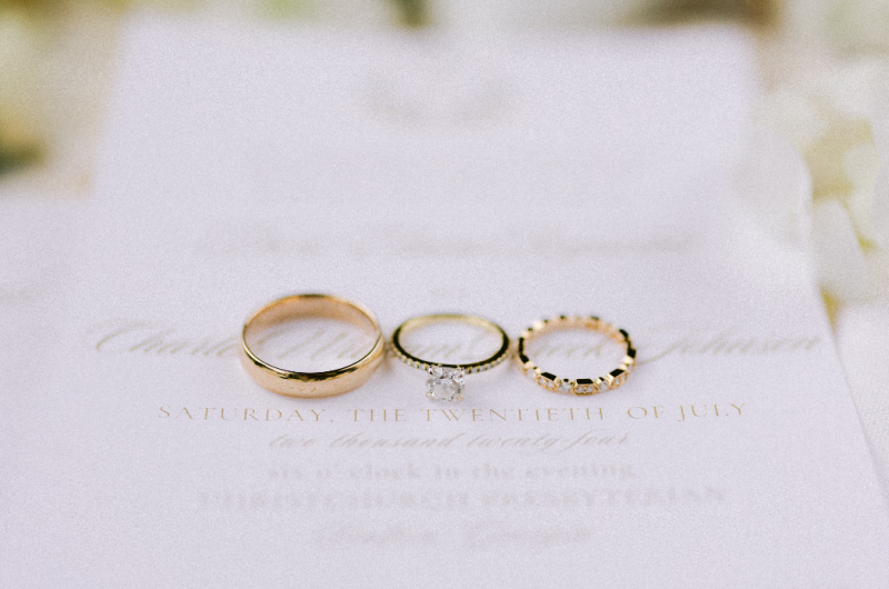 Dori Reynolds & Brock Johnson real wedding rings
