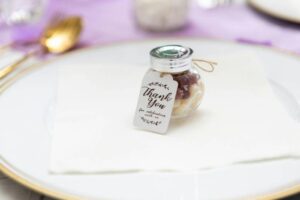 The Perfect Wedding Favor for Every Season personalized candy jar