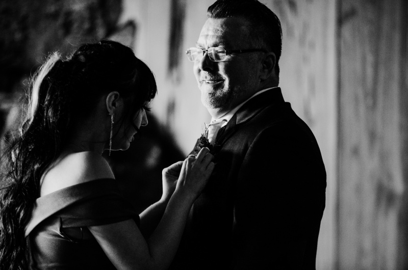 Sheila Basel & Wayne Wright real wedding maid of honor and groom