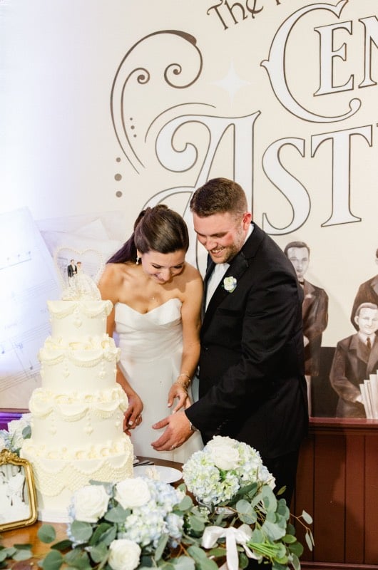 Ansley Blackwell & Nicholas Wright Cutting Cake Ansley Blackwell & Nicholas Wright Cutting Cake