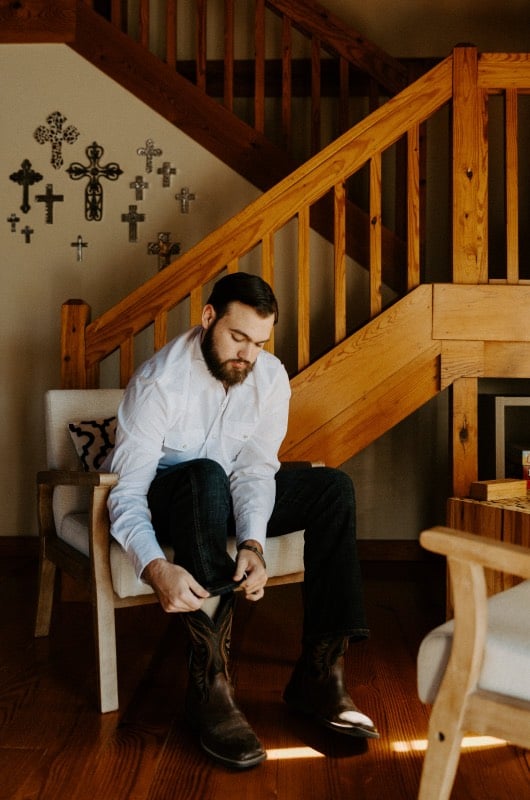 Casey Rehmann & Jacob Hunt Groom Shoes