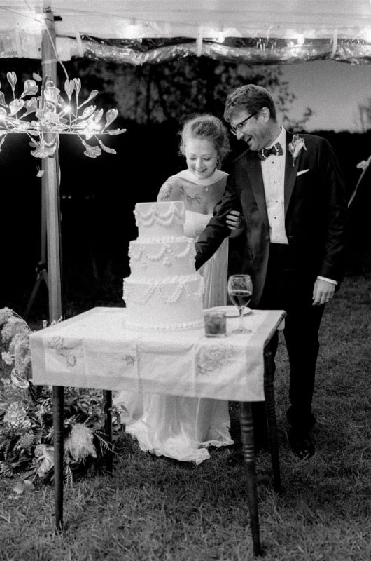 Olivia Myers & Lindsay Barrow Cutting Cake Olivia Myers & Lindsay Barrow Cutting Cake
