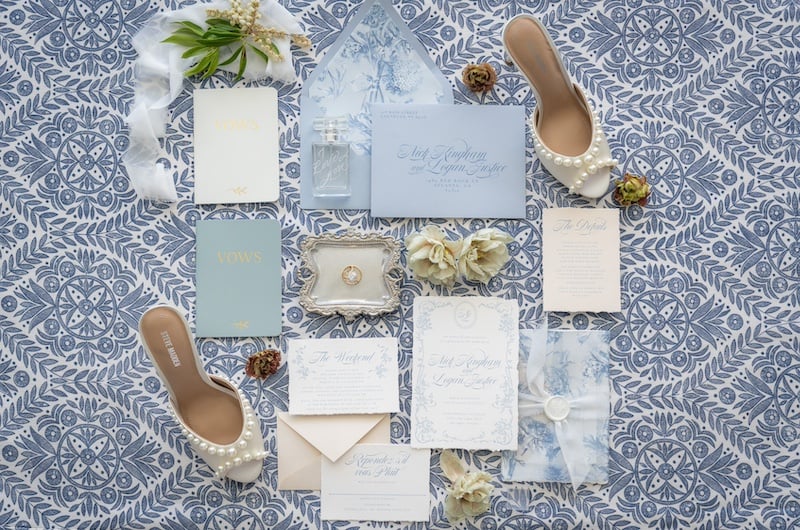 Brooke BriAnne Events Wins Lasting Impression Award, The Styled Challenge Las Vegas flat lay