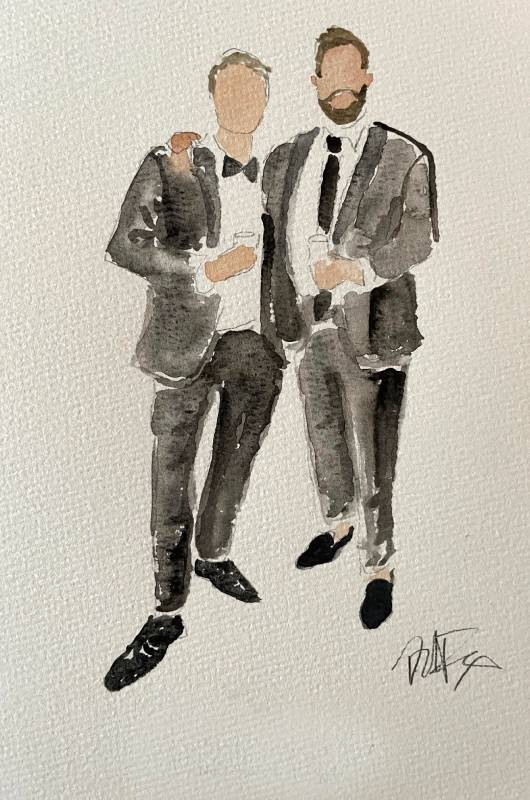 why live guest painting is the wedding art trend you didnt know you needed groomsmen why live guest painting is the wedding art trend you didnt know you needed groomsmen